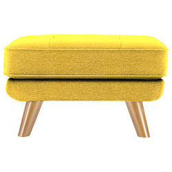 G Plan Vintage The Fifty Three Footstool Bobble Mustard